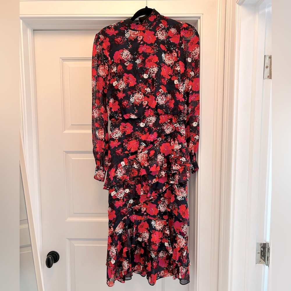 Mid Length Floral Dress